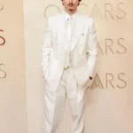 Timothee Chalamet Oscars White Blazer