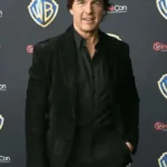 Tom Cruise CinemaCon Suede Black Blazer