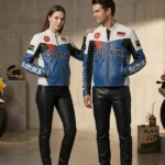 Unisex Giacca Pelle Moto Leather Jacket