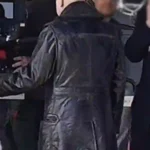 Wednesday S03 Uncle Fester Leather Coat Back
