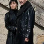 Wednesday Uncle Fester Leather Coat