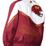 White and Burgundy Tape II Washington Commanders Full-Zip Jacket