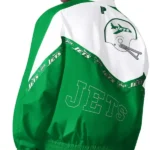 White and Green Tape II New York Jets Full-Zip Jacket back