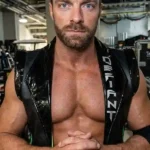WrestleMania 42 LA Knight Black Leather Vest