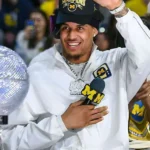 Yaxel Lendeborg National Championship 2026 White Jacket