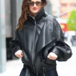 ABC Studios Grace Gummer Black Leather Jacket