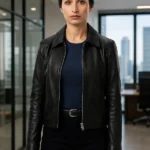 Allegiance S03 Supinder Wraich Black Leather Jacket