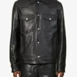 American Idol S24 Ryan Seacrest Leather Shirt Jacket