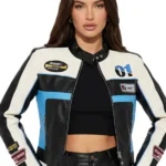 Around The Track Faux Leather Jacket