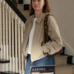 Ava Daniels Hacks Beige Jacket