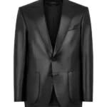 BUTTERY LEATHER BONDED BLAZER