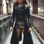 Becky Lynch Leather Trench Black Coat