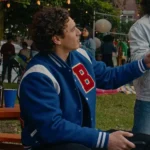Belmont Cameli Off Campus Blue Varsity Jacket