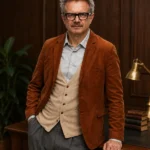 Berlin Tristan Ulloa Brown Blazer