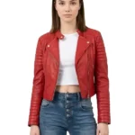 Biker Club Faux Leather Jacket