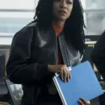 Boston Blue Lena Silver Black Leather Jacket