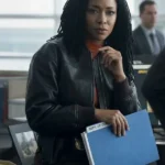Boston Blue Sonequa Martin Green Black Cropped Jacket