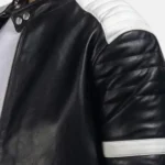 Brad Black And White Leather Jacket Men’s