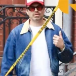 Downtown Restaurant Sebastian Stan Blue Jacket
