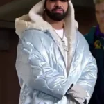 Drake Iceman Blue Puffer Quilted Jacket
