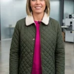 Dylan Dreyer The Today Show Quilted Green Jacket