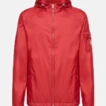 Etiache Hooded Rain Red Jacket