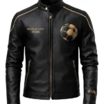 FIFA World Cup 2026 Black Leather Jacket