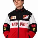Ferrari F1 Racer White Jacket