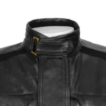 Fury Belted Black Leather Jacket for Men