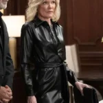 General Hospital Ava Jerome Black Leather Coat