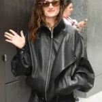 Grace Gummer ABC Studios Leather Jacket