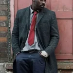 Grey Idris Elba DCI John Luther Long Coat