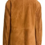 Hacks S05 Hannah Einbinder Brown Leather Blazer Back