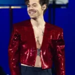 Harry Styles Australia 2023 August Red Jacket