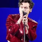 Harry Styles Australia August Red Jacket