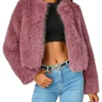 High Potential S01 Morgan Gillory Cropped Fur Jacket