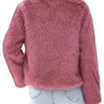 High Potential S01 Morgan Gillory Cropped Fur Jacket Back