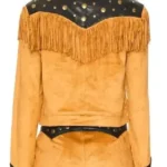 High Potential S02 Morgan Gillory Fringe Jacket Back
