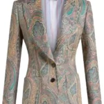 Imperfect Women Eleanor Paisley Print Blazer