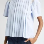 Imperfect Women S01 Kerry Washington Blue Pleated Shirt