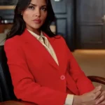 In the Grey Eiza González Red Blazer