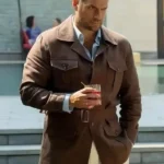 In the Grey Henry Cavill Brown Jacket