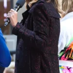 Inspired By Today Show Side 2026 Savannah Guthrie Leather Trim Coat