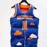 Jalen Brunson New York Knicks Blue Puffer Vest