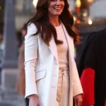 Kate Middleton White Trench Wool Coat