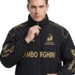 Lamborghini Sleeves Oversized Varsity Jacket