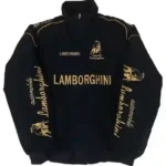 Lamborghini Sleeves Oversized Varsity Jacket Back