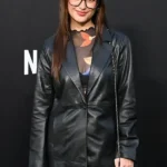 Liza Soberano Emilia Perez Black Leather Blazer