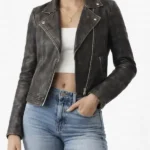 Lucia Caminos GTA VI Black Leather Jacket