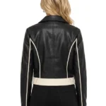 Makayla Faux Leather Moto Jacket Back